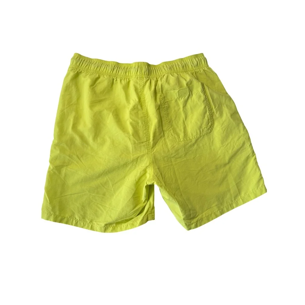 Goodfellow‎ & Co Mens Neon Yellow Swim Trunks Mesh Lined Shorts Size Medium